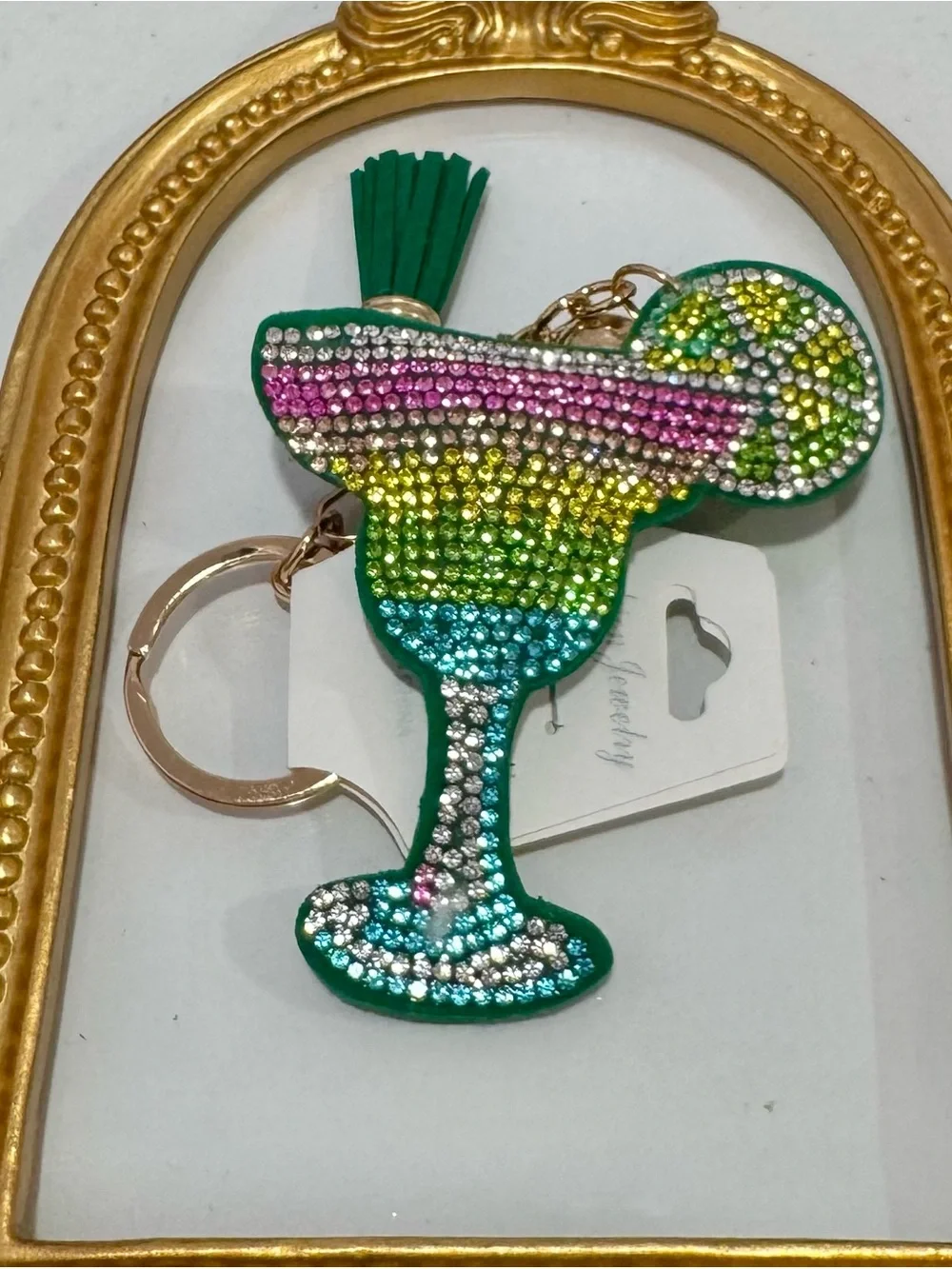New Margarita Drink Keychain  with Tassel